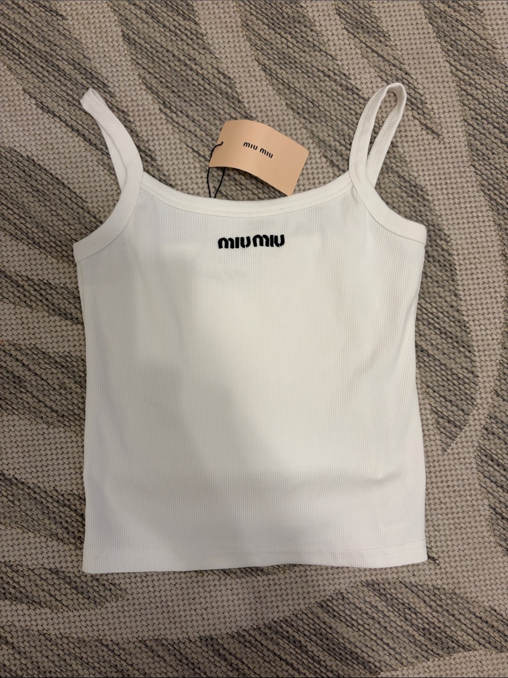 Miu miu white tank top